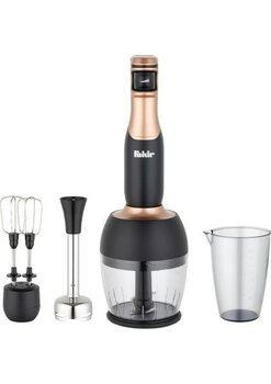 FakirSpeed Lucca Blender Seti 1000 W Güç, 900 ml Kapasite, Şık Siyah ve Gri Renk ile