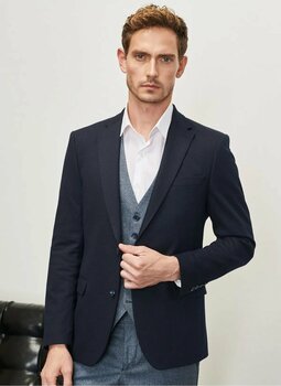 ALTINYILDIZ CLASSICS Normal Bel Slim Fit Koyu Lacivert Erkek Yelekli Takım 4a3123100005 48 Beden