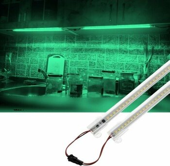 2 Adet 50 cm 220V Şeffaf Çubuk Bar LED Yeşil Işık SB-6554