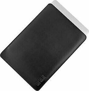 LOS CAJA Minimalist 13 İnç Laptop Kılıfı, Vegan Deri, Su İtici Özellikli, Bilgisayar Notebook Laptop Çantası (Siyah, 13 İnç)