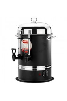 ÇAKIR Çelik Elektrikli Çay Semaveri, 80 Bardak, Endüstriyel Çay Otomatı, Silikon Musluk, Göstergeli