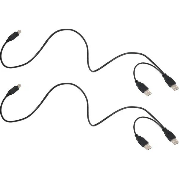 Sulhul 3x USB 2.0 Erkek 80 cm Siyah Kablosu