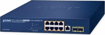 Planet Pl-gs-4210-8up2s 8 Port 10/100/1000t 95 W Poe Yönetilebilir Ethernet Switch