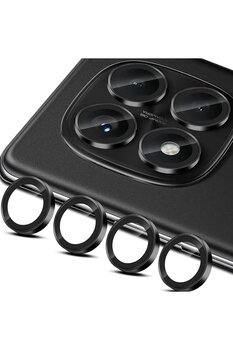 MustCase Xiaomi Redmi Note 14 Pro Uyumlu Koruyucu Cam Siyah Kamera Lens