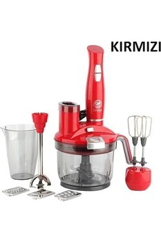 CVS Dn 1283 Omega Max 10 Parça Çok Fonksiyonlu Blender Seti Kırmızı