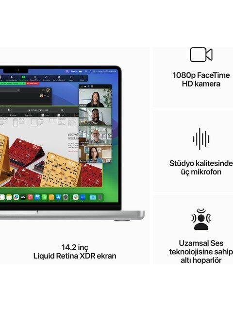 Apple MacBook Pro MRX73TU/A 14 inç Apple M3 M3 Pro 18 GB 1 TB SSD Apple GPU macOS