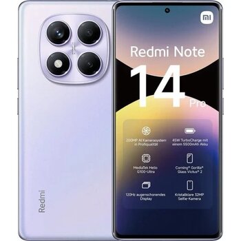 Xiaomi Redmı Note 14 Pro 512 Gb 12 Gb Ram (Xiaomi Türkiye Garantili) Mor