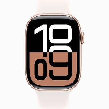 Apple Watch Series 10 GPS Alüminyum Kasa 42 mm Rose Altın Spor Kordon Akıllı Saat Teşhir- Outlet