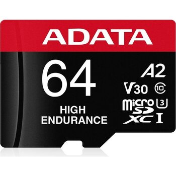 Adata 64 GB High Endurance Microsdxc 4K U3 V30 A2 Hafıza Kartı