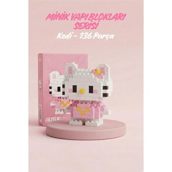 Denapcal Mini Blok Oyuncak Kedi Figür Yapı Seti Mini LEGO Minik Yapı Blokları - Mini Bricks