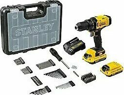Stanley Fatmax Scd700D2Ka 18V 2Ah V20 Çift Akü Darbesiz Matkap + Aks