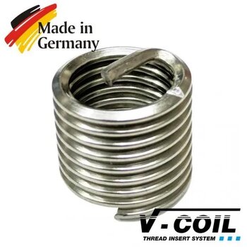 V-Coil M12x1.5 3D Yay Kapalı Uzunluğu 30 mm 100 Adet Helicoil Yay