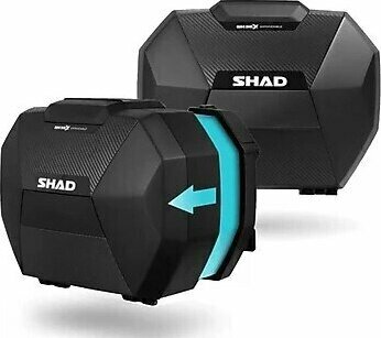 Shad Motosiklet Çanta - Topcase - Shad Sh38x Yan Çanta Seti Expandable Genişleyebilir Carbon 38Lt