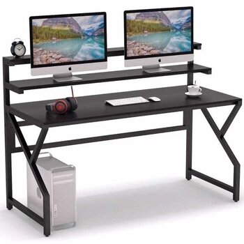 Zizuva Tasarım Siyah 140 x 60 x 105 cm Oyuncu ve Çalışma Masası