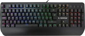 Rampage KB-R90 Orion Siyah Kablolu USB Oyuncu Mekanik RGB Blue Switch Mekanik Klavye
