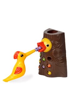 DOSTOYS Ağaçkakan Oyuncak - 3 Yaş ve Üzeri Çocuklar Için El-Göz Koordinasyonu ve Eğitici Manyetik Oyuncak