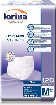 Lorina Emici Külot Yetişkin Hasta Bezi Medium 120 Adet