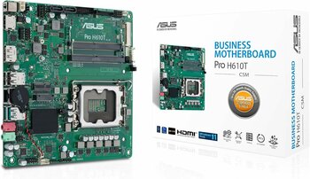 ASUS PRO H610T-CSM Intel H610 LGA1700 DDR5 5600 DP HDMI LVDS M2 USB3.2, Anakart