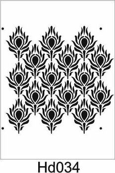 Duvar Dekor Stencil Şablon 40x40 Hd-034