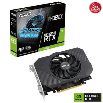 Asus Geforce Dual-Rtx3050-O8g-V2 Gddr6 8 Gb 128Bit Dx12 Ekran Kartı