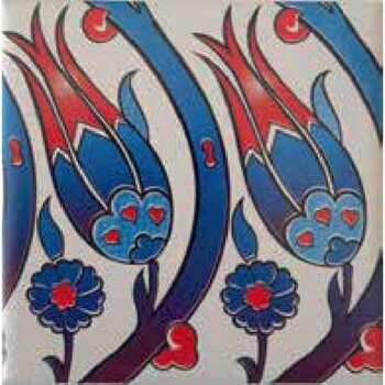 Kütahya Çini Sanayi 10X10 cm Çini Desenli Çini Seramik Karo