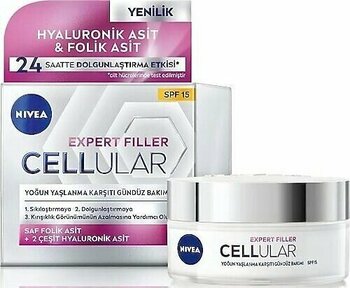 Nivea Cellular Expert Filler 50 ml Yoğun Yaşlanma Karşıtı 15 Faktör Gündüz Kremi