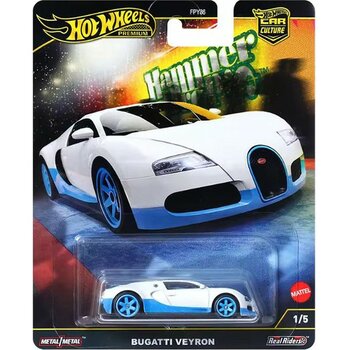 Hot Wheels Premium Car Culture  Bugatti Veyron  Mavi (1/64)