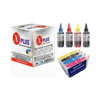 Xplus Epson Sx610fw Uyumlu T0711 T0714 Kolay Dolan Kartuş Seti 4 Renk 100 Ml Mürekkep Seti