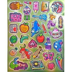 Metalik Sticker Stiker Defter Planlayıcı Etiket Dondurma Plak Kask