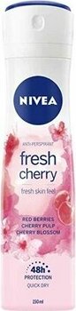 4 Adet   Nivea Deodorant Fresh Cherry 150 Ml