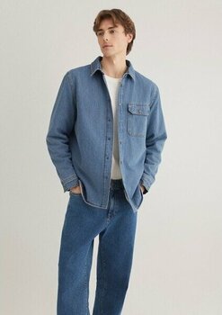 Mavi Jeremy Classic Denim Süni Kürklü Indigo Mavisi Jean Gömlek 0211186-88559 - S