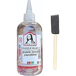 Monalisa Puzzle Yapıştırıcısı 250 ml 1 Adet ve Dağıtıcı Sünger Fırça 1 Adet