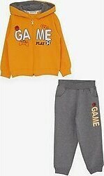 Breeze Erkek Çocuk Oyun Baskılı 1.5-5 Yaş Hardal Sarı Eşofman Takımı