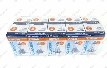 Osram H7 H-7 64210 Ön Far Ampulu Classıc 12v 55w 10 Adet