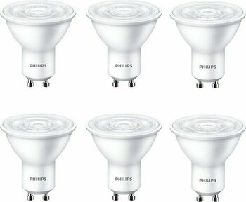 Philips Essential LED 4.7W-50W Beyaz Işık 6500K GU10 220V LED Spot Ampul 6 Adet - 40 - 50 W