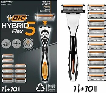 Bic Hybrid 5 Flex 10 Başlıklı Tıraş Bıçağı
