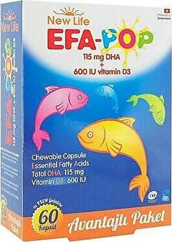 New Life Efa-Pop Omega 3 Balık Yağı 60 Kapsül