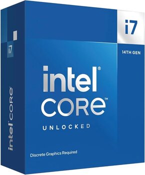 Intel Core İ7 14700Kf 61Mb 12Çekirdekli Vga Yok 1700P 125W Kutulu+Fansız