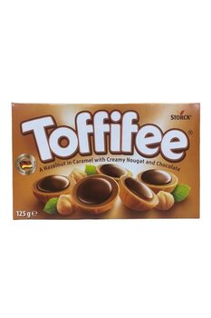 Toffifee TOFFİFEE KARAMEL DOLGULU SÜTLÜ FINDIKLI ÇİKOLATA 125 GR *5'Lİ