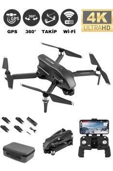 welcomein Q868 4k Full Hd 3 Km Menzil Çift Eksen Gimbal Kameralı Drone Katlanabilir Kameralı Profesyonel Drone