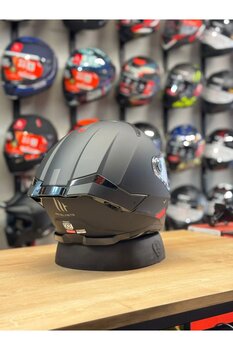 MT Helmets THUNDER 4 MATT SİYAH GÜNEŞ VİZÖRLÜ FULL FACE KASK