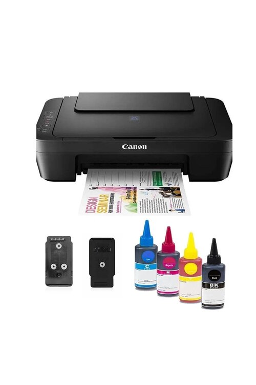 Canon Pixma E414 Renkli Baskı Yapabilir Mürekkep Püskürtmeli Yazıcı