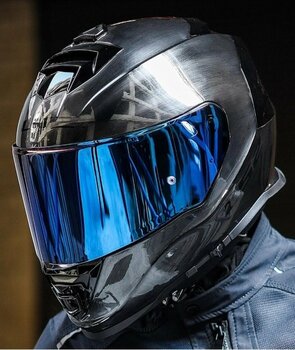 LS2 Storm 2 Jeans Kapalı Motosiklet Kaskı Mavi Camlı