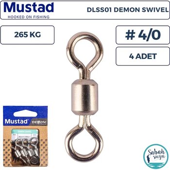 Mustad Demon Swivel DLSS01 NO:4/0 - 4LU Fırdöndü