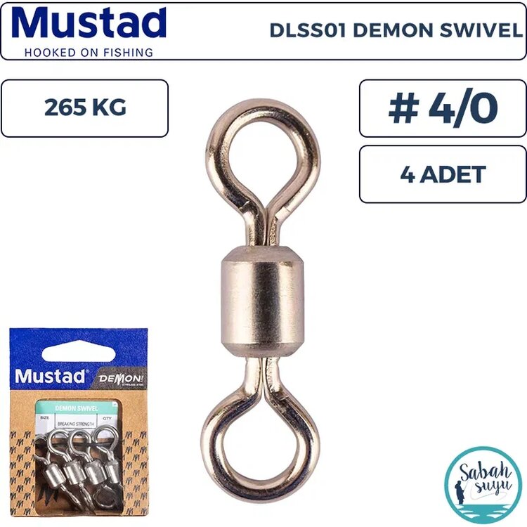 Mustad Demon Swivel DLSS01 NO:4/0 - 4LU Fırdöndü