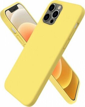 iPhone 12 Pro Kılıf First Silikon - Sarı - 1 - Renkli