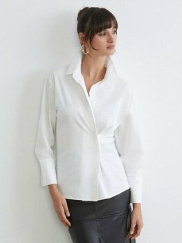 Lc Waikiki Yeni Sezon Regular Fit Kadın Gömlek - Ekru - M