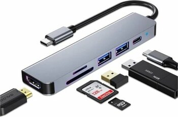 Usb C Hub, Macbook Pro Ve Air Aksesuarları İçin Çoklu Bağlantı Noktalı Usb C Adaptörü