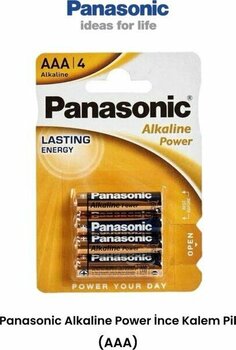 Panasonic Alkaline AAA-LR03 1,5V 4 Adet Ince Kalem Pil (Aaa)