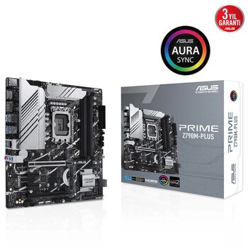 Asus Z790m-Plus Intel Z790 Lga 1700 Ddr5 7200 Mhz Gaming Anakart